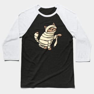 Mummy Cat Baseball T-Shirt